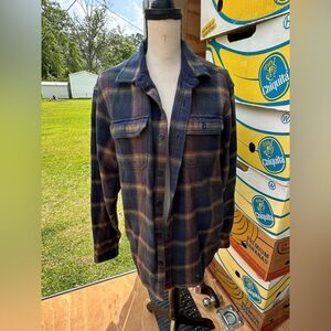 Orvis Plaid Button-Up Flannel Shirt Jacket